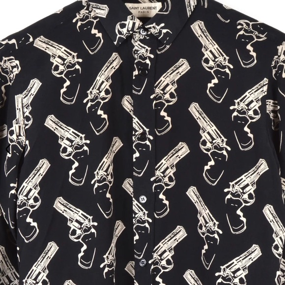 Hedi Slimane × Saint Laurent Paris Silk Shirt - Picture 5 of 7